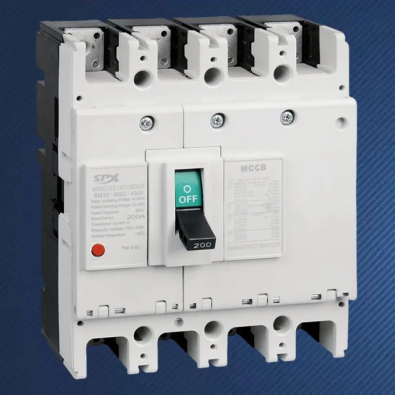 Wyłącznik automatyczny 4P 200A w obudowie formowanej